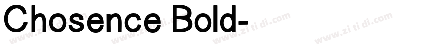 Chosence Bold字体转换